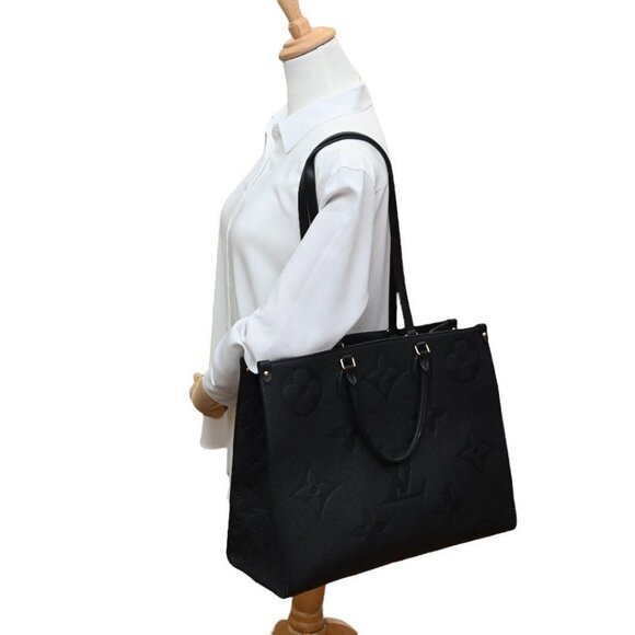 Authentic Louis Vuitton On The Go Tote Empreinte Leather Onthego GM Black - Picture 2 of 12
